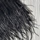 Тесьма из страусиных перьев, 10-15 см, черная, рулон 2 м Тесьма из страусиных перьев, 10-15 см, черная, рулон 2 м