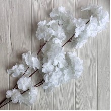 Ветка сакуры, 106 см, белая, шт.