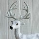 Олень большой, 32х22 см, белый, шт.