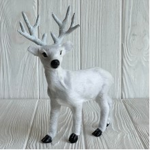 Олень маленький, 21х13 см, белый, шт.