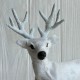 Олень маленький, 21х13 см, белый, шт.