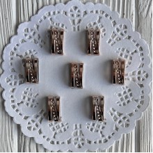 Пряжка прямоугольная N (пластик), 1,8х0,8 см, золото, Большая упаковка 2000 шт.