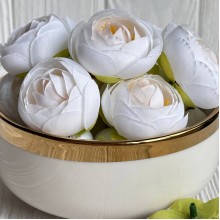 Бутон ранункулюса, 4 см, белый, упаковка 25 шт.