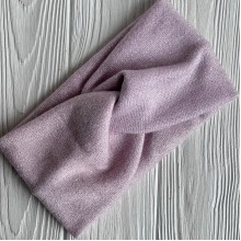 Повязка ангора люрекс, 11х22 см, светло-розовый, шт.