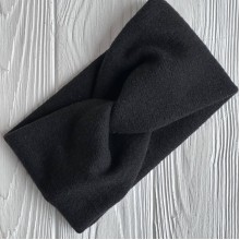 Повязка ангора рубчик, 11х21 см, черная, шт.