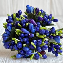 Веточка MIX, темно-сине-оливковая, упаковка 144 шт.