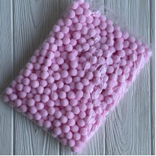 Помпоны бархатные (пастельные), 1,5 см, розовые, упаковка 500 шт. Помпоны бархатные (пастельные), 1,5 см, розовые, упаковка 500 шт.