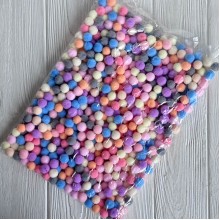 Помпоны бархатные (пастельные), 1,5 см, пастельный микс, упаковка 500 шт.