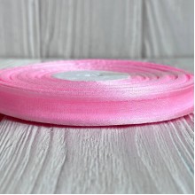 Органза с атласным кантом, 1,2 см, светло-розовая, рулон 45 м Органза с атласным кантом, 1,2 см, светло-розовая, рулон 45 м