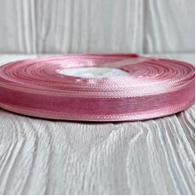 Органза с атласным кантом, 1,2 см, пудровая, рулон 45 м Органза с атласным кантом, 1,2 см, пудровая, рулон 45 м