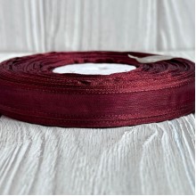 Органза с атласным кантом, 1,2 см, темно-бордовая, рулон 45 м Органза с атласным кантом, 1,2 см, темно-бордовая, рулон 45 м