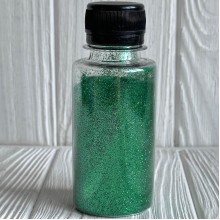 Присыпка глиттер (баночка), 1/96, зеленый, упаковка 100 г