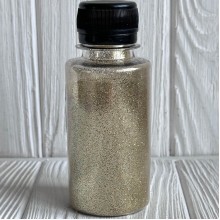 Присыпка глиттер (баночка), 1/96, светло-золотой, упаковка 100 г