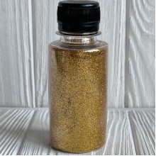Присыпка глиттер (баночка), 1/96, ярко-золотой, упаковка 100 г