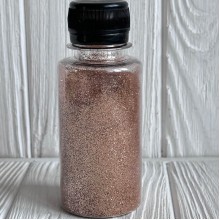 Присыпка глиттер (баночка), 1/96, бронзовый, упаковка 100 г