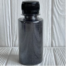 Присыпка глиттер (баночка), 1/96, черный, упаковка 100 г