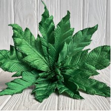 Пуансеттия бархатная (С30270), 34х30 см, зеленая, шт.