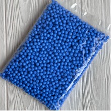 Бусина акриловая, 10 мм, светло-синяя, упаковка 500 г