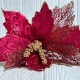 Пуансеттия бархатна (С30256), 27х30 см, красная, шт.