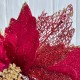 Пуансеттия бархатна (С30256), 27х30 см, красная, шт.
