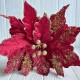 Пуансеттия бархатная (С30257), 31х30 см, красная, шт.