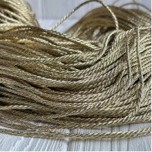 Шнур декоративный Vip, 3 мм, золото, большой рулон 100 м