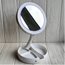 Зеркало с подсветкой прямоугольное, 27х17х11,5 см, біле, шт.