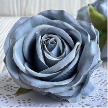 Бутон розы (С30289), 8 см, серый, упаковка 12 шт.
