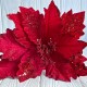 Пуансеттія бархатна (С30259), 29х30 см, червона, шт.