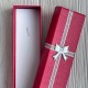 Коробочка для украшений прямоугольная, 21х4,3 см, красная, с парчовой ленточкой, 1 шт.
