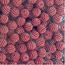 Бусина в пупырышку (круглая), 10 мм, шоколадная, упаковка 500 г