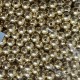 Бусины гальваника, 6 мм, светлое золото, упаковка 500 грамм
