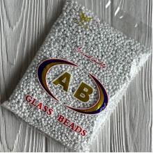 Бисер, размер 6/0, белый жемчужный (121), упаковка 400 г