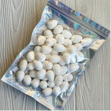 Пасхальные яйца (L00725), 1,8х2,5 см, белые с золотом, упаковка 50 шт.