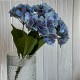 Гортензия (букет), 45 см, голубая, шт.