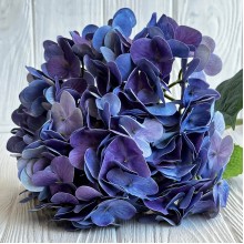 Гортензия (букет), 45 см, сине-фиолетовая, шт.