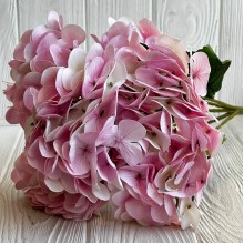 Гортензия (букет), 45 см, светло-розовая, шт.