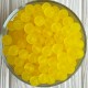 Бусина прозрачная матовая, 10 мм, желтая, упаковка 500 г
