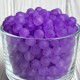 Бусина прозрачная матовая, 10 мм, фиолетовая, упаковка 500 г