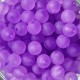 Бусина прозрачная матовая, 10 мм, фиолетовая, упаковка 500 г