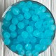 Бусина прозрачная матовая, 10 мм, светло-бирюзовая, упаковка 500 г
