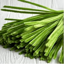 Синельная проволока простая, 6 мм х 30 см, травяной, 100 шт.