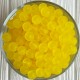 Бусина прозора матова, 8 мм, жовта, упаковка 500 г