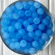 Бусина прозора матова, 8 мм, небесно-блакитна, упаковка 500 г