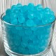 Бусина прозрачная матовая, 8 мм, светло-бирюзовая, упаковка 500 г