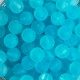 Бусина прозрачная матовая, 8 мм, светло-бирюзовая, упаковка 500 г