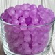 Бусина прозрачная матовая, 8 мм, фиалковая, упаковка 500 г