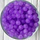 Бусина прозрачная матовая, 8 мм, фиолетовая, упаковка 500 г