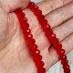 Бусины Рондель хрусталь, 8 мм, красные, нитка 65-68 шт.