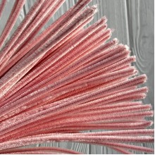 Синельная проволока простая, 6 мм х 30 см, персиково-розовый, 100 шт.